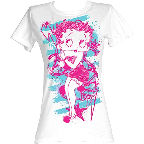 Betty Boop Boop Sketch Girls Jr X-Large White