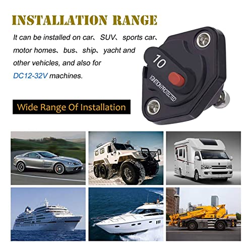 Disjoncteur étanche IP67 pour audio voiture et bateau 10A à 50A - 7