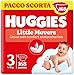 Huggies Little Movers, Pannolini Taglia 3 (4-9 Kg), Ultra assorbente, Design...