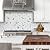 DICOFUN 1 Sheet Hexagon Tile Peel and Stick Backsplash, White Marble Look PVC Mixed Silver Metal Mosaic Tiles for Kitchen and Bathroom