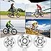 BUCKLOS 160mm 180mm 203mm Floating Disc Brake Rotor, Stainless Steel MTB Brakes Rotors with 6PC Bolts, Ultra-light Floating Disc Rotor fit Mountain Bike Road Bikes BMX（Black、Red）