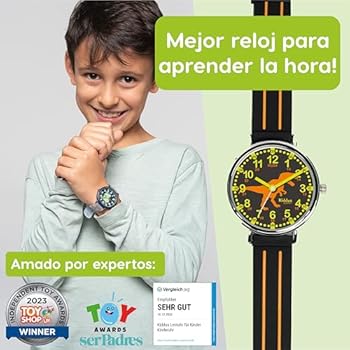 Kinderhorloge voor jongens en meisjes,educatief polshorloge voor kinderen, kinderhorloge voor meisjes en jongens,analoog horloge met draaibare ring met oefeningen, Full HD 1080P Home
