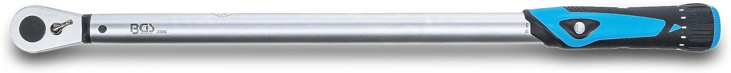 BGS 2806 Torque Wrench 1/2" 60-340Nm, Silver/Black/Blue
