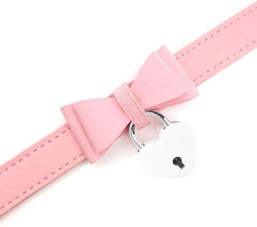 Vista 2 de PU Leather Bow Collar Necklace Choker with Bell Cat Cosplay Kitty Necklace Choker Collar for Women