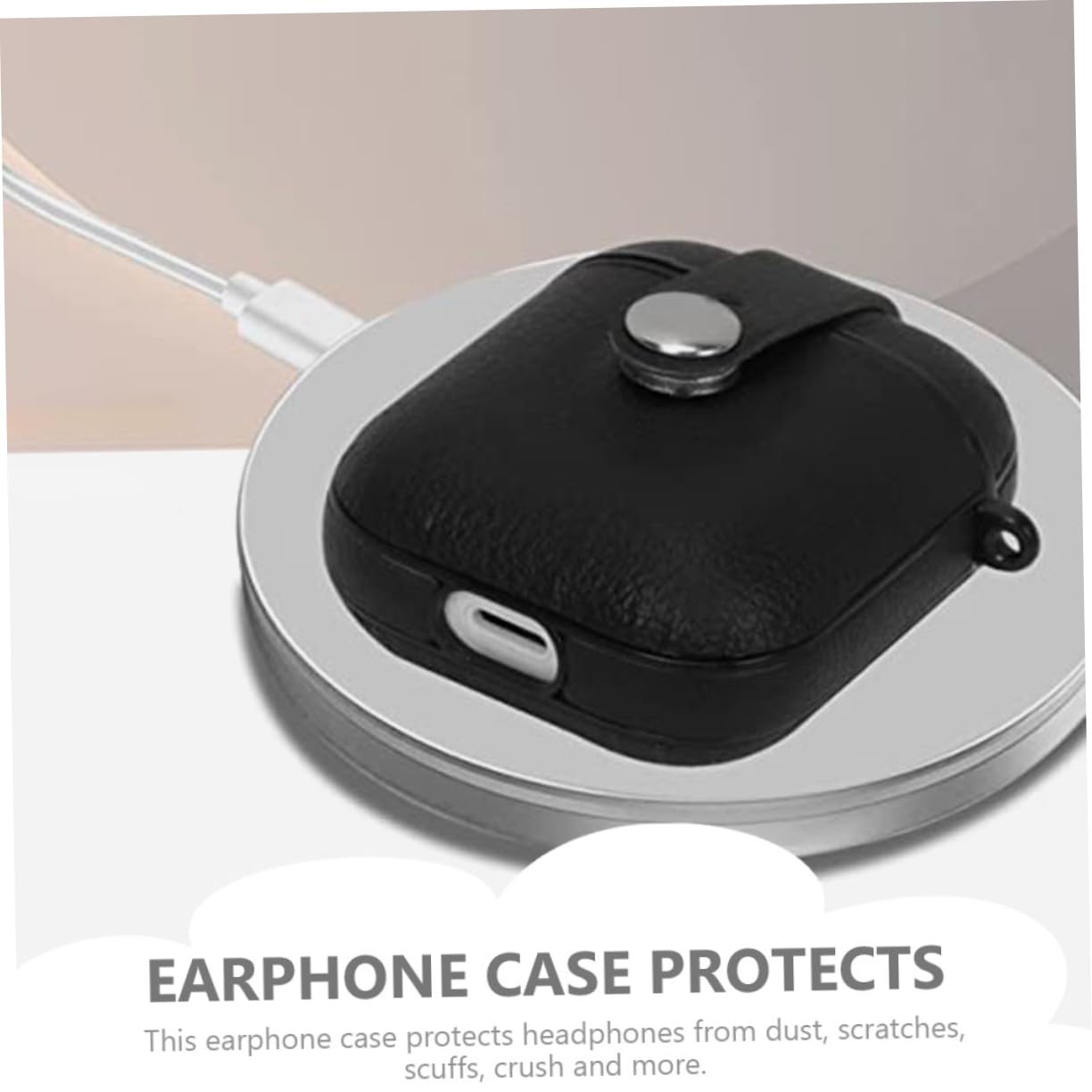 BESTonZON 5piezas Funda Protectora De PU para Auriculares Inalámbricos Diseño y Decorativo para Actividades