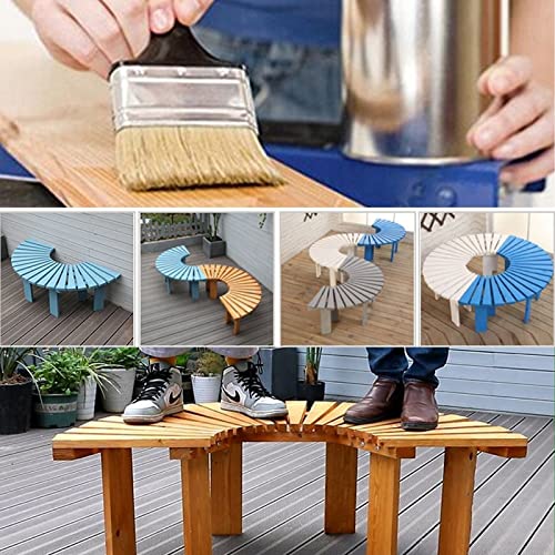 Banc de jardin extérieur petit modèle en bois de pin rustique