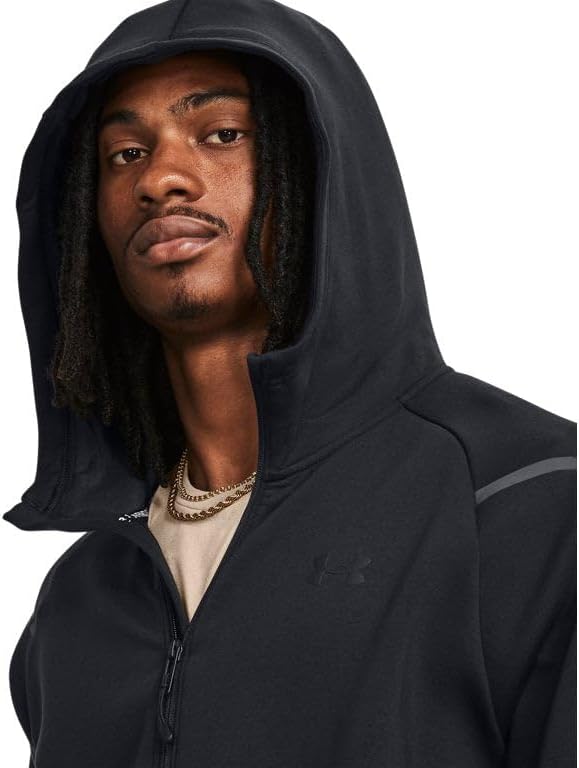 Under Armour Mens Unstoppable Fleece Full-Zip - Superior Breathability XXLT Black-black