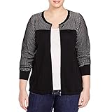Calvin Klein Women's Plus-Size Pointelle Sweater Jacket