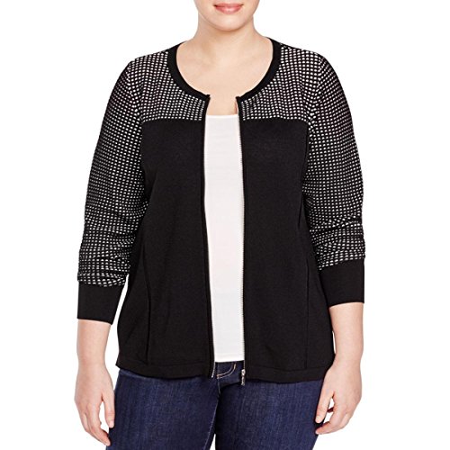 Calvin Klein Women's Plus-Size Pointelle Sweater Jacket