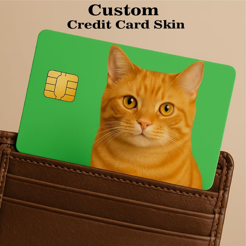 Custom Durable Credit Card Skin with Debit Card Skin - Waterproof Personalized Image Bank Wrap - Removable Stylish Credit Cards Sticker2