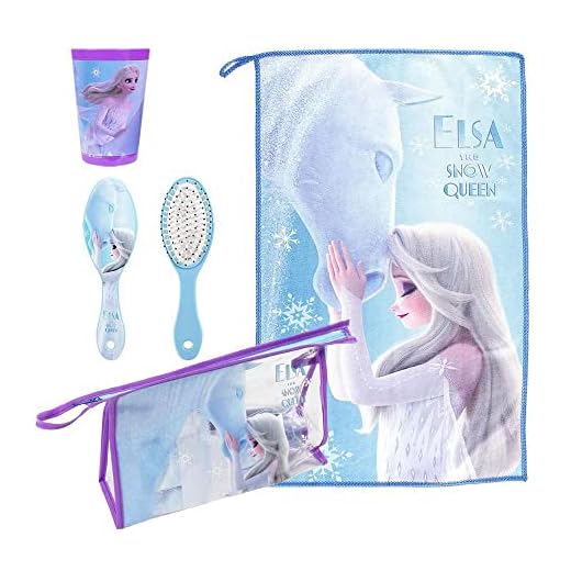 CERDÁ LIFE'S LITTLE MOMENTS, Neceser Infantil Completo de Frozen II-Licencia Oficial Disney para Niñas, Azul, Especialmente recomendado 2 a 8 años