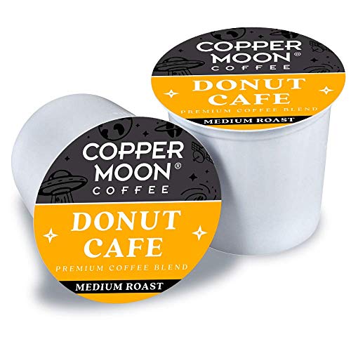 Copper Moon Coffee Single Serve Pods For Keurig 2.0 K-Cup Brewers, Donut Café Blend, Medium Roast Coffee Smooth And Light Bodied A Classic American Blend, 40 Count #TOP2