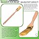 ToolSpace Heizkörperpinsel Winkelpinsel 6 Stück Eckpinsel Langer Stiel 34cm Holzgriff Heizungspinsel Naturborsten Pinsel Lang Stiel Gebogen Heizkörperpinselset 36mm für Schwer Zugängliche Stellen DIY