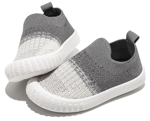 kkdom Baby First-Walking Shoes Boys Girls Sneaker Kids Lightweight Breathable Slip On Running Shoes