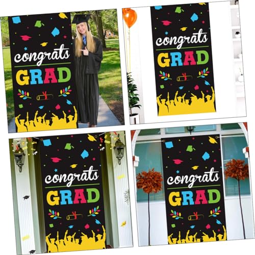 Abaodam 2 Peças Banner De Formatura Cenário De Foto De Formatura Sênior Estúdio De Formatura Adereço