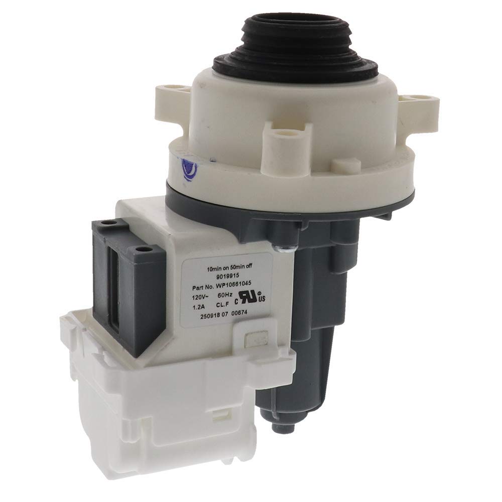 Edgewater Parts W10661045 Bomba de drenaje para lavadora compatible con Whirlpool, Amana, Crosley, Maytag, Inglis, Kenmore y Almirante