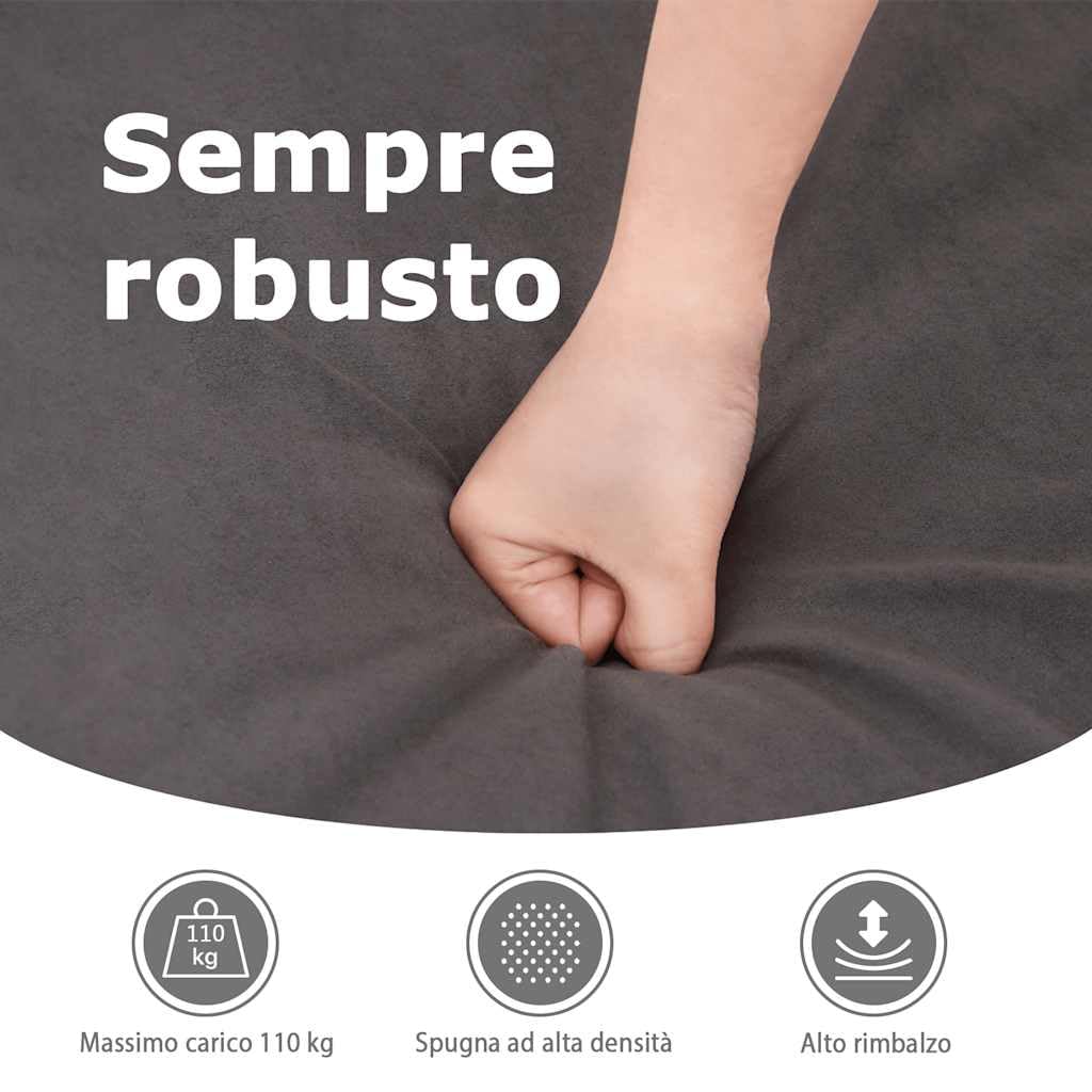 vidaXL Poltrona Reclinabile Massaggiante Marrone Tessuto di Microfibra