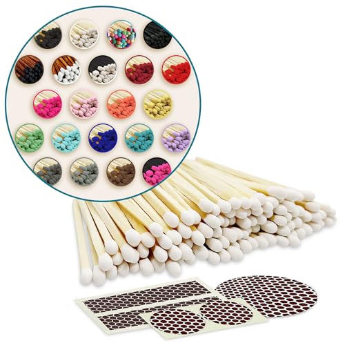 Image of 2 inch Choose Your Colors Safety Matches | Set of 100+ Bulk Artisan Matchsticks with Striker Stickers by Thankful Greetings | Select a Color - 100+ Matches | Custom for Your Home Decor, Gifts, & Events