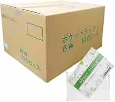 Amazon.co.jp: 透明フィルムポケット付 ポケットティッシュ 6枚