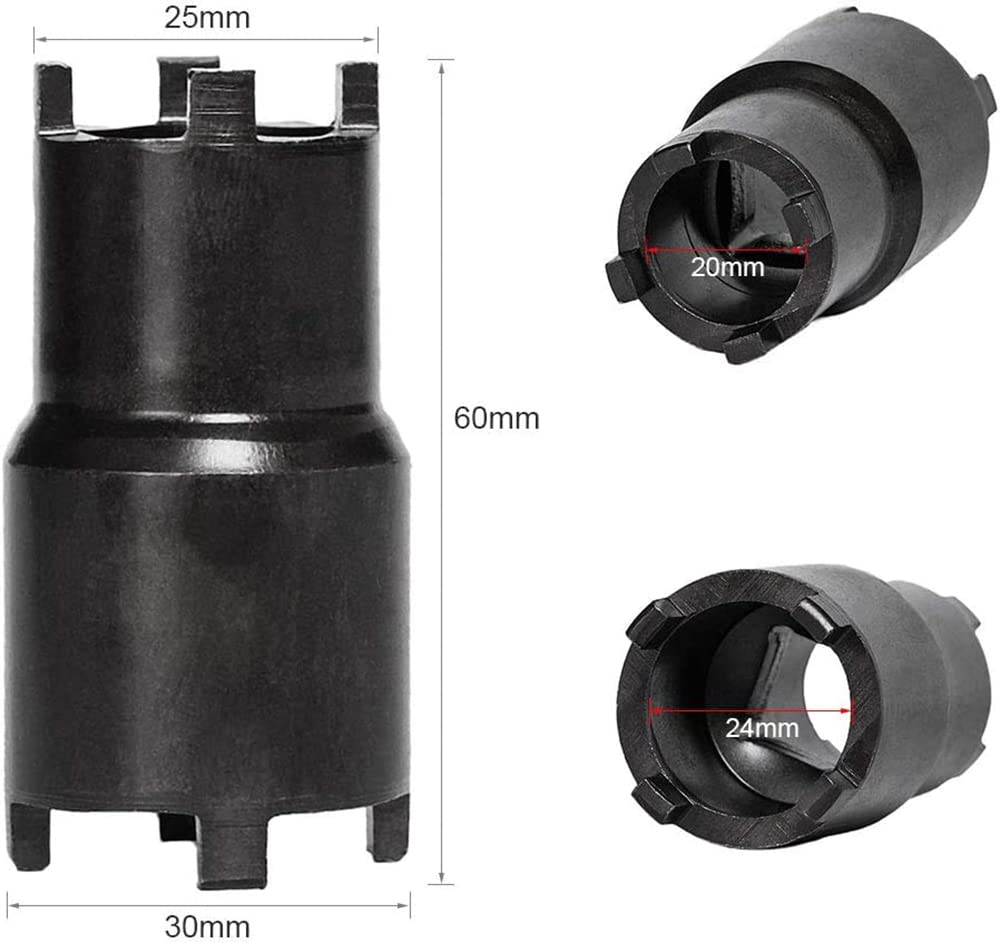 【Johnページ】 Serdokntbig 20/24mm 4-Pin Clutch Lock Nut Spanner Wrench for