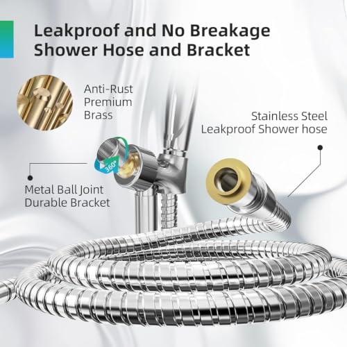 Image of BESAQUO 9 Settings High Pressure Handheld shower head with Power Wash