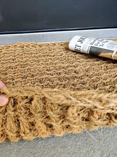 Kempf Rectangle Dragon Coco Coir Doormat, 22-inch by 36-inch, Entrance Mat, Indoor Outdoor, Natural Fiber Mat, Large Size - Thumbnail 7