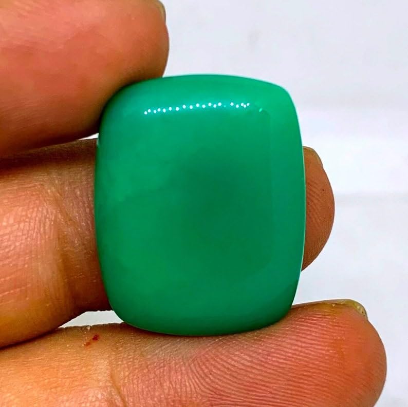 Cabochon chrysoprase naturelle calibré 24x18mm pour réussir vos bijoux