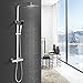 Produktbild BONADE Duschsystem thermostat regendusche Duschset mit Brausethermostat- mit Regenbrause, Handbrause und Brausearm | Befestigungspunkt ca. 30 cm höhenverstellbar