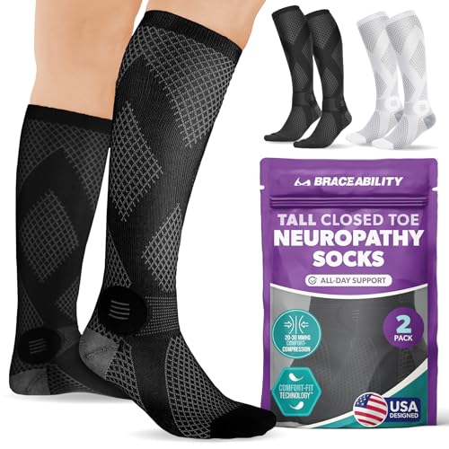BraceAbility Knee High Compression Socks