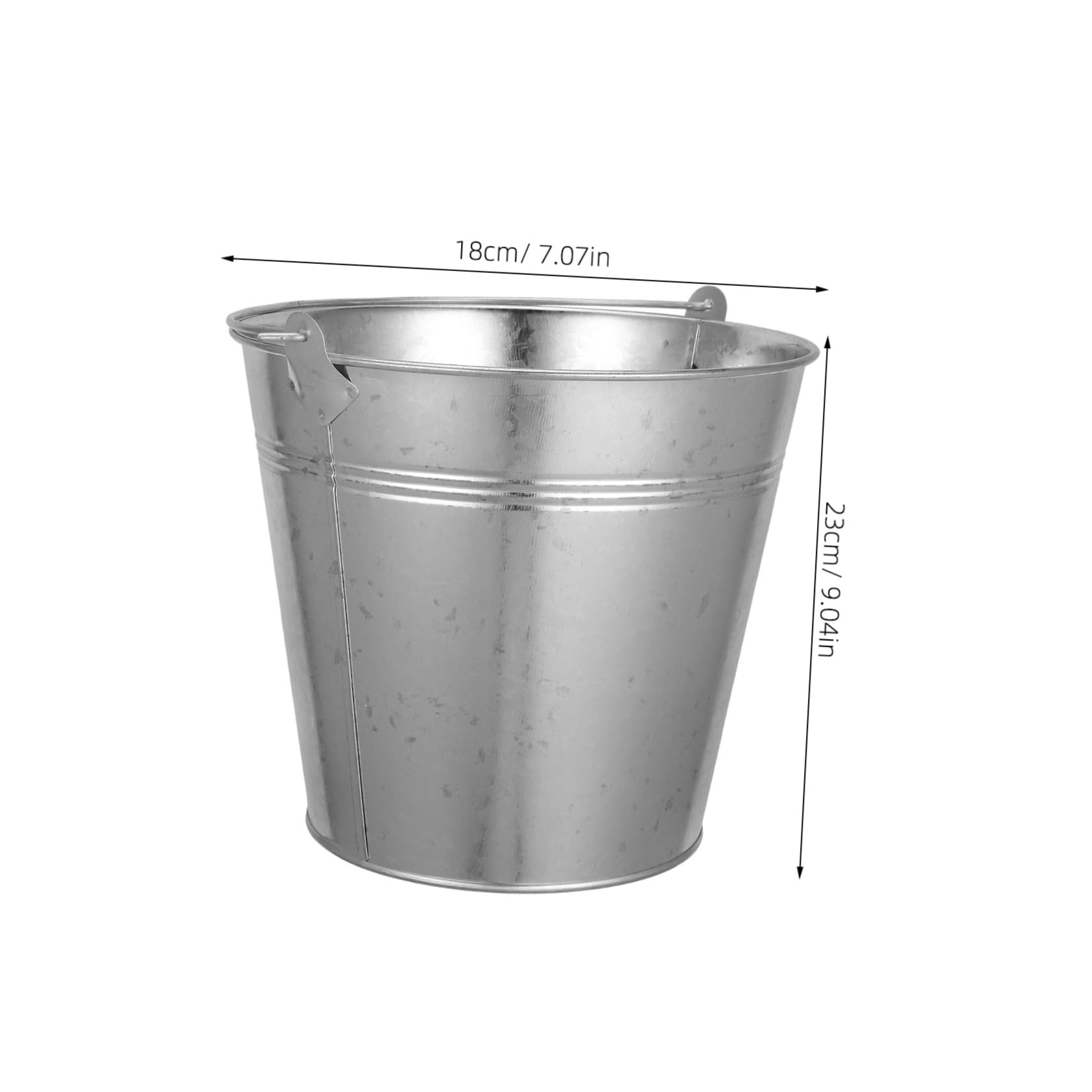Kisangel 2stücke Metall Ascheeimer mit Großem Fassungsvermögen für Kaminofen und Grill Robust und Langlebig für Außenaktivitäten