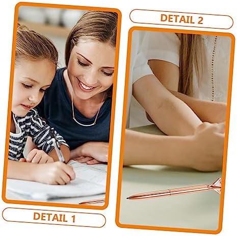 NUOBESTY 3 adet büyük elmas tükenmez kalem, çok fonksiyonlu yazı gereçleri, ofis, okul ve ev için, şık, taşınabilir kalem, yetişkinler için, şık tasarım, yaratıcı - Görsel 6