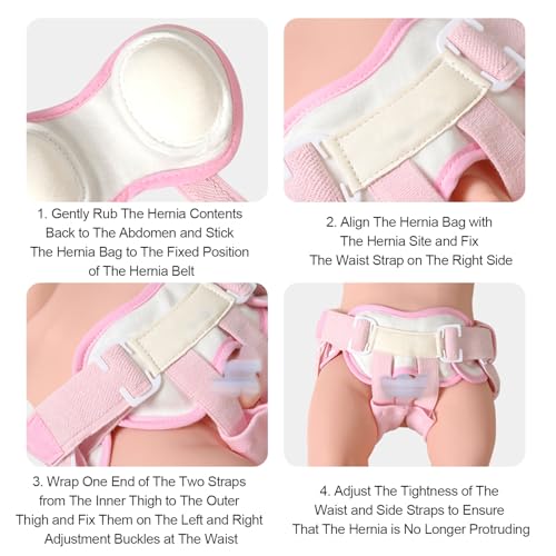 Faja para Hernia Inguinal para Bebé Ajustable con 4 Almohadillas miniatura 7