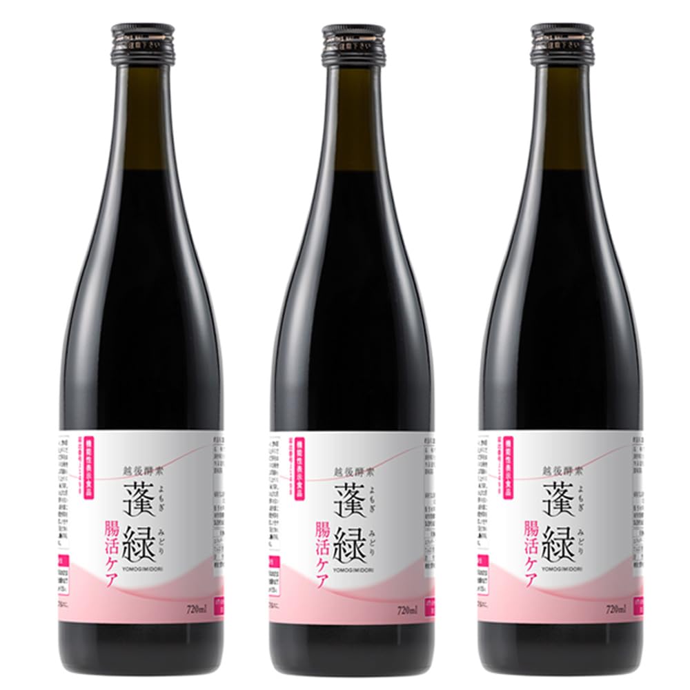 蓬緑３本セット Amazon | 越後酵素蓬緑 腸活ケア 3本セット 腸内環境を整える イヌリン