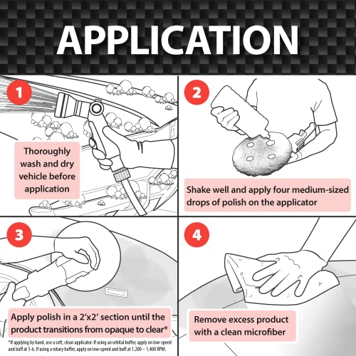 Malco Accelerate All-in-One Polish & Protection - One-Step Car Polishing Compound Designed to Remove Light to Medium Paint Defects/Deep Glossy Finish with 90-Day Protection (261032) - Image 4