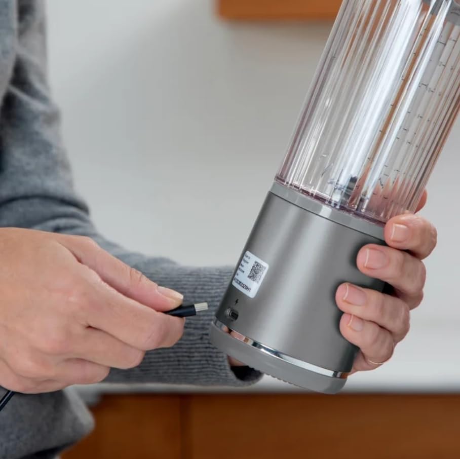 Miniatura 9 de Ninja Blast Batidora portátil, 18 onzas, recargable USB-C, compacta y silenciosa, con tapa de recipiente, cubierta de cuchilla, 2 tapas y