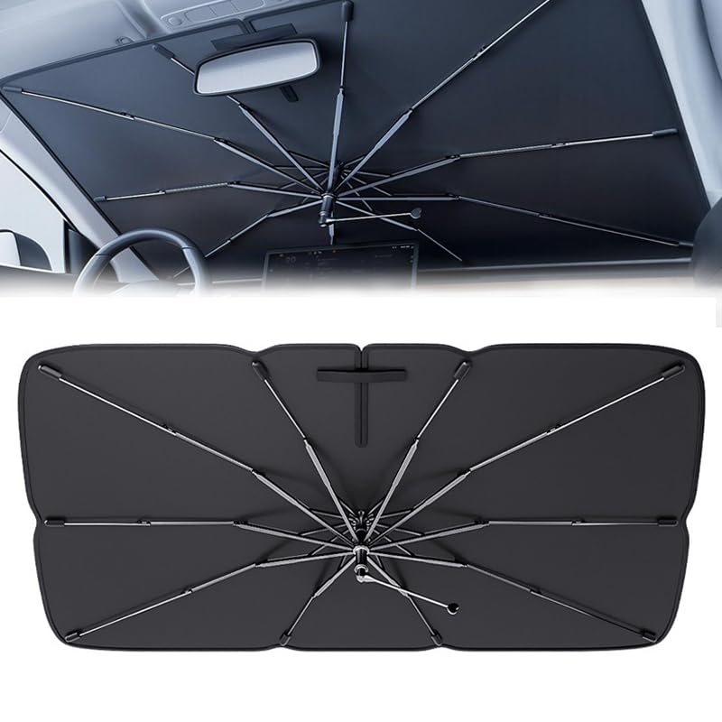 🔧【Design Pieghevole per Riporre】Questo parasole per parabrezza per auto utilizza una struttura pieghevole che può essere aperta sul parabrezza durante il parcheggio e ripiegata dopo l'uso. La forma compatta e ripiegata consente di riporlo comodamente all'interno del veicolo per l'uso quotidiano
