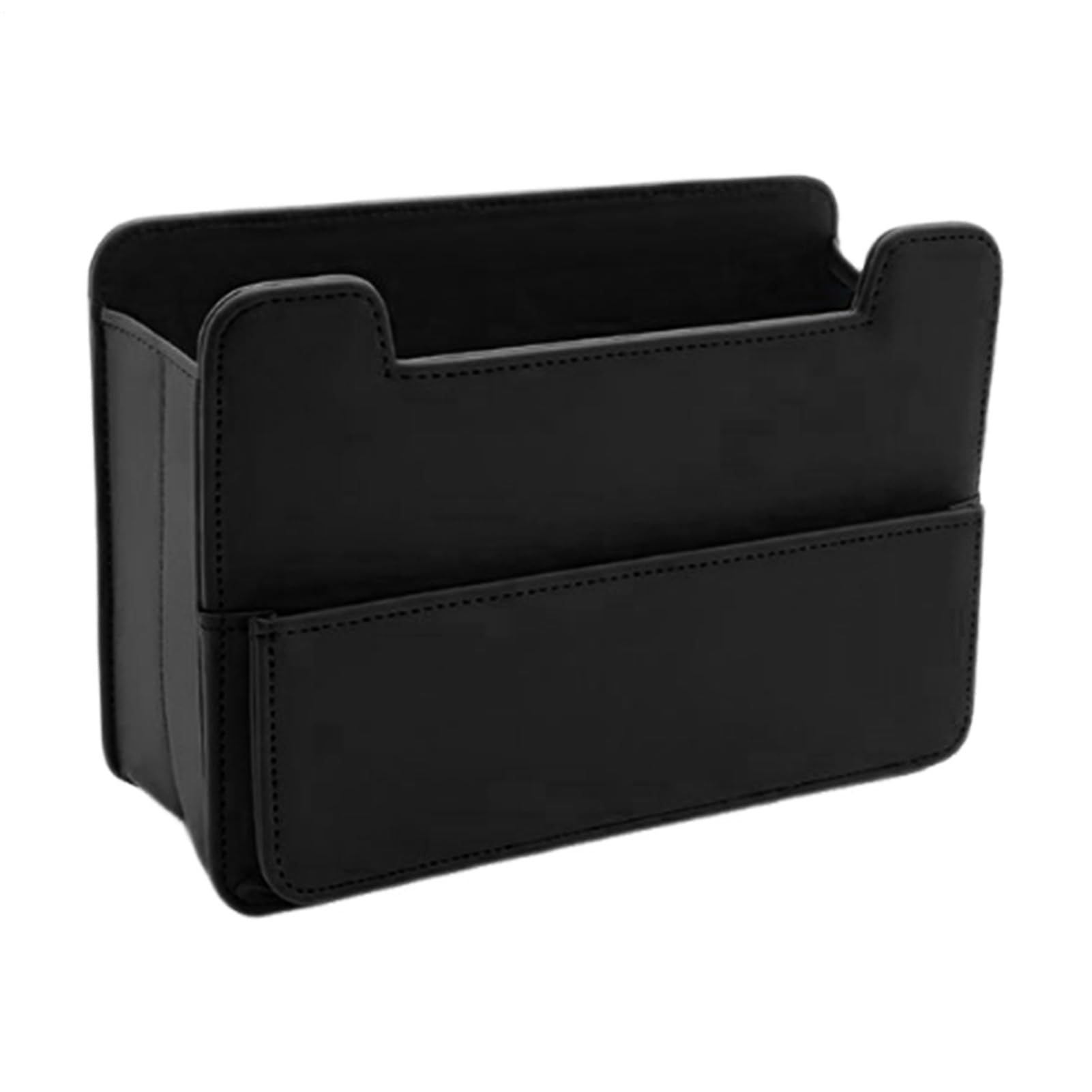 Organisation pliable en simili cuir haut de gamme pour rangement de smartphone auto