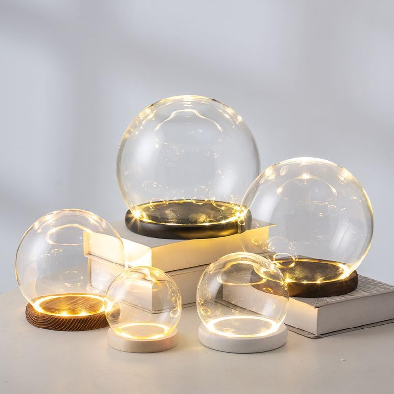 Amazon.co.jp: ガラスドーム 球の形 ガラスケース フラワー