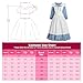 ReliBeauty Pioneer Girl Dress Colonial Prairie Costume Blue 120