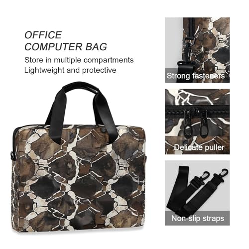 Maletín para portátil con estampado de piel de serpiente miniatura 5