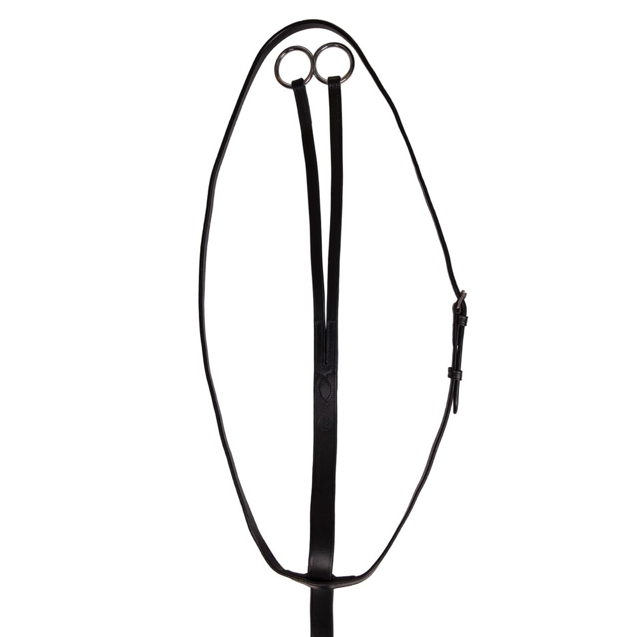 NETPROSHOP Leder Martingal mit Edelstahlschnallen 2-Fach verstellbar Shetty Pony Cob Full, Groesse:Shetty, Farbe:Schwarz