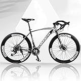 Bicicleta De La Ciudad,Frenos De Doble Disco,Hombres Y Mujeres Usan,Adecuado Para 160cm A 185cm,Alto-acero Al Carbono,27 Velocidad Bicicleta De Carretera Bicicleta De Montaña,Empuñaduras Ergonómicas D