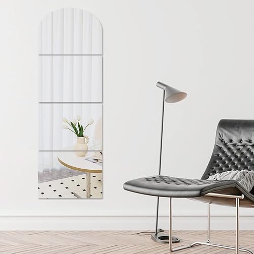 Miniatura 10 de Espejo de pared acrílico de longitud completa para paredes de 15.7 x 11.8 in, espejo grande de plexiglás, espejos de cuerpo completo montado en la