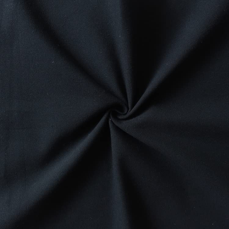 Image of AIRWILL Cotton Candy Stripe Black Striped & Solid Pattern Window Curtains 153 / 5ft Length - (Black, Pack of 4)