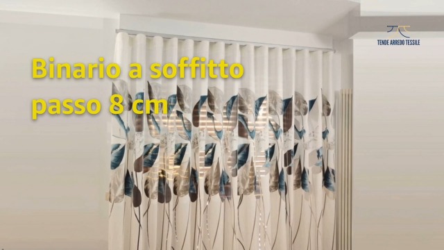 Binario Per Tenda A Soffitto In Alluminio – GLOBALCORPORATION – Onda E Arricciata – Kit Completo – Oro 300 Cm – Made In Italy - 6