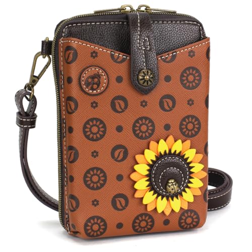 Image of CHALA Snap Crossbody RFID Protected Women Faux Leather Cellphone Purse with Adjustable Crossbody Strap