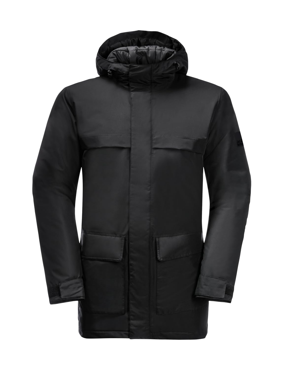 Jack Wolfskin Men's Winterlager Parka Jacket, Black, M