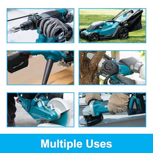 Image of Replacement for Makita 18v Battery: 2 Packs 6.0ah High Capacity Lithium Ion Batteries Compatible with 18 Volt BL1860 BL1820BL1830 BL1840 BL1850 for Cordless Power Tools