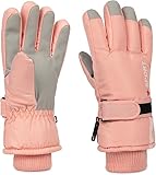 OVOY Kids-Winter-Ski-Snow-Gloves (5-10 Years) - Windproof Warm Gloves for Boys & Girls | Skiing, Snowboarding & Cycling