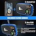 Quick Charge 3.0 Car Charger Cell Phone Mount, Dashboard Magnetic Holder Cradle with Bluetooth FM Radio Transmitter Car Kit with Hands Free Call, MP3 Music Player, Dual USB Cigarette Lighter Adapter